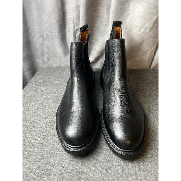 ALLEN EDMONDS Griffon Chelsea Lug Boot Black 7399 Men's Size 10.5 D $495 - Picture 2 of 7